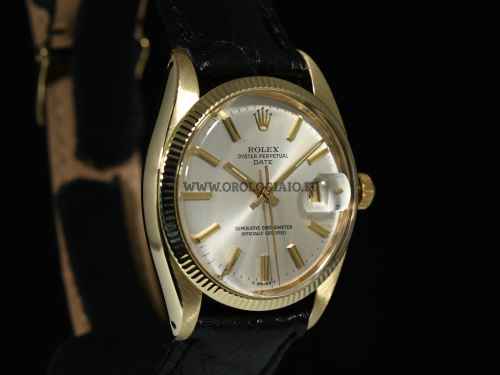 Oyster Perpetual DATE Ref. 1503 del 1977 | Oro giallo 14 Kt / pelle | 34 mm.