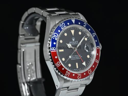 GMT-MASTER I  Ref. 16700 Ghiera blu rossa | Scatola e garanzia Rolex 1987